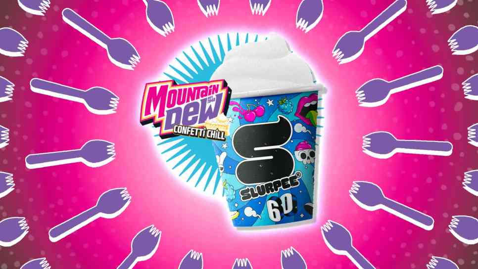 Mountain Dew Confetti Chill Slurpee