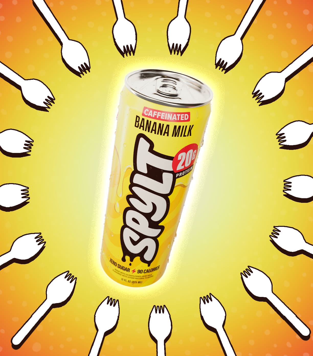 SPYLT Caffeinated Protein Milk: Banana