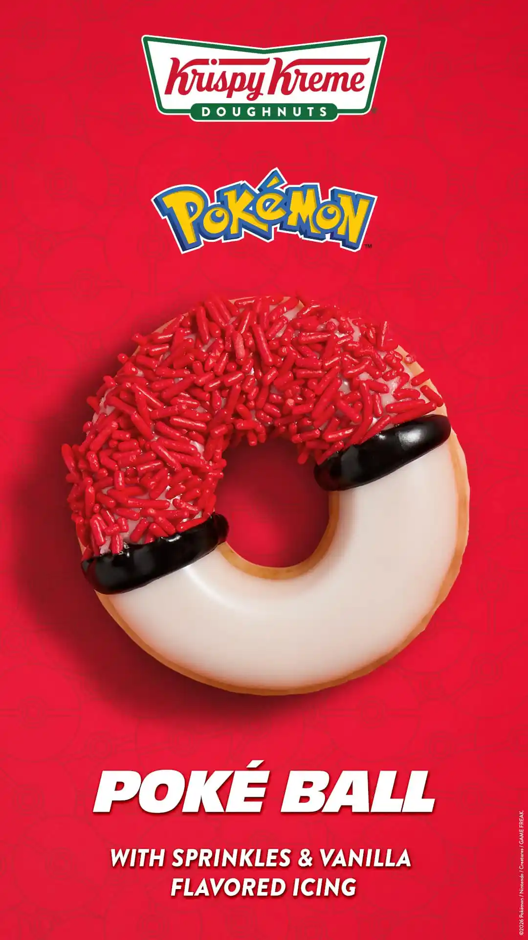 Poké Ball Krispy Kreme Pokémon Donut