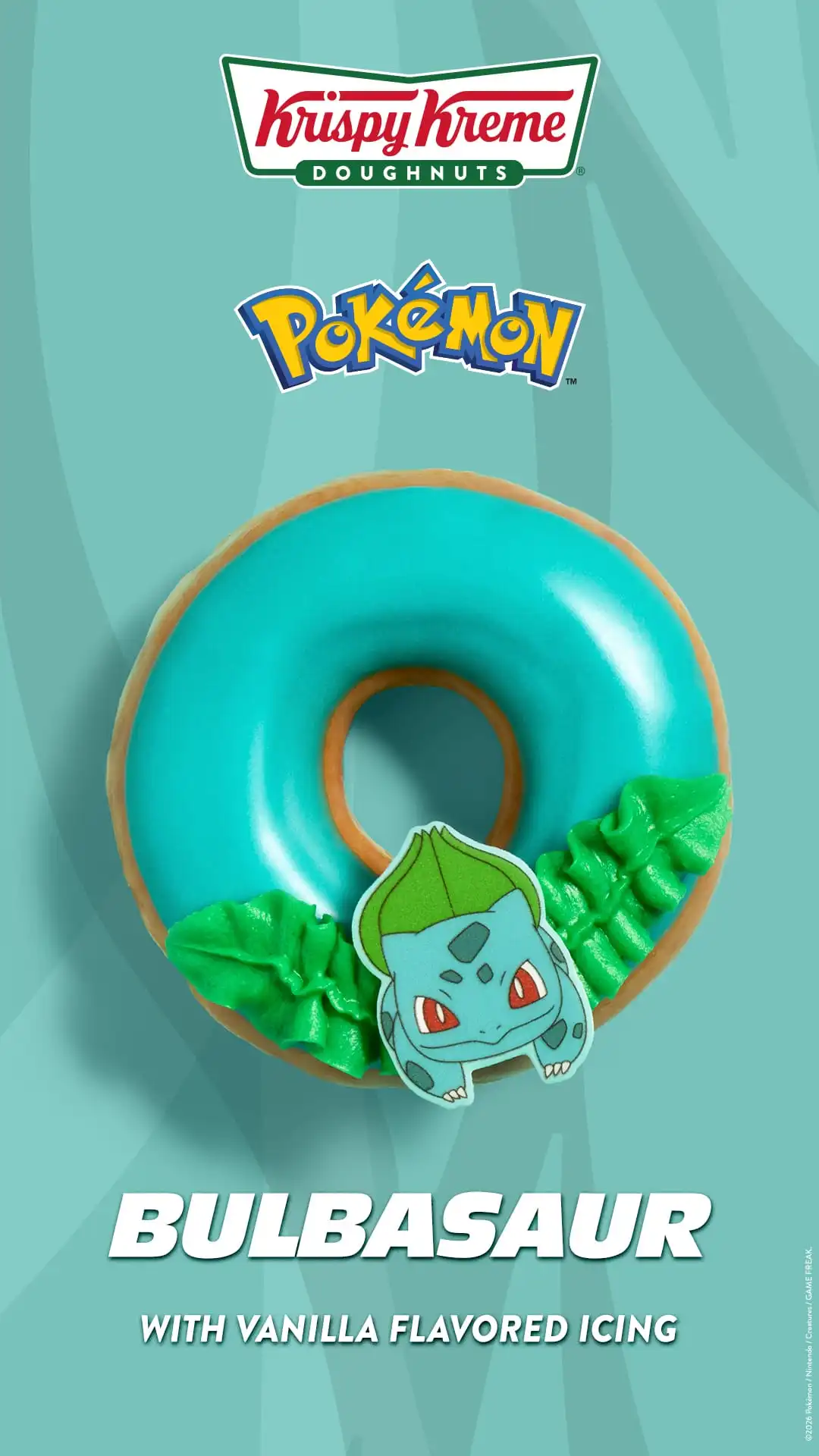 Bulbasaur Krispy Kreme Pokémon Donut