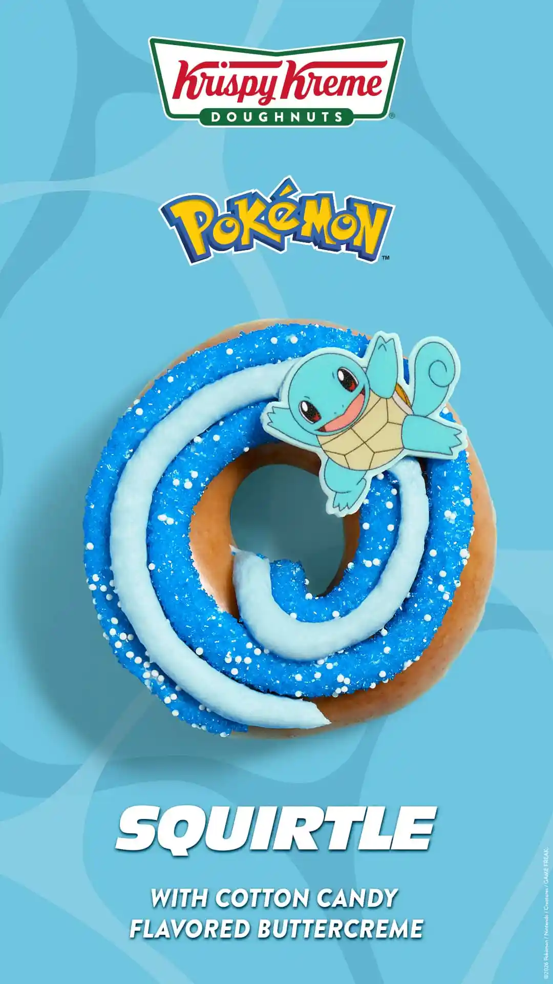 Squirtle Krispy Kreme Pokémon Donut