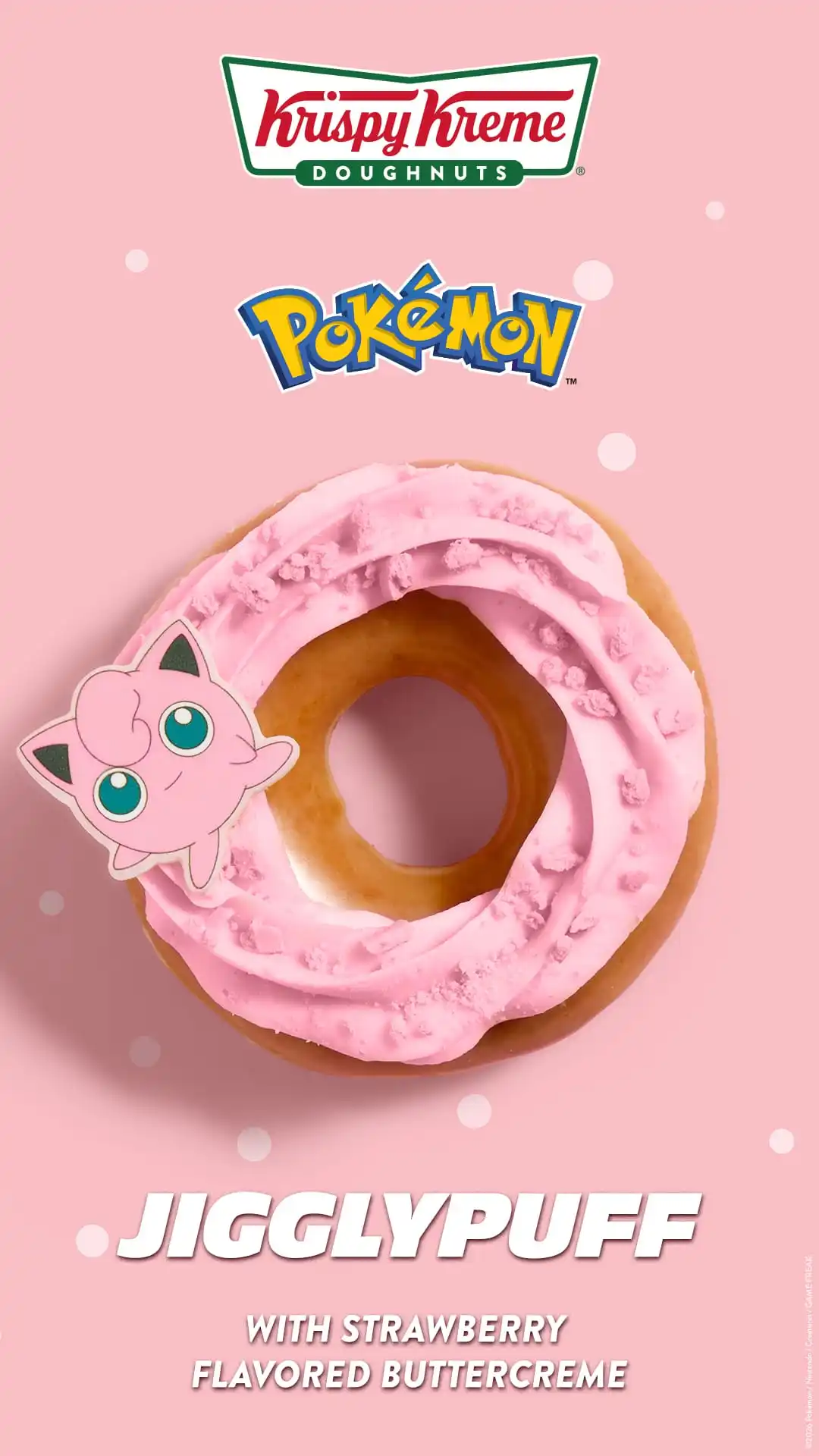 Jigglypuff Krispy Kreme Pokémon Donut