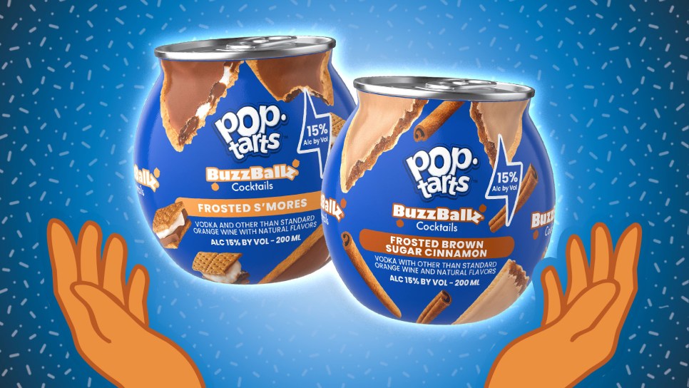 BuzzBallz Pop-Tarts Cocktails: Frosted S'mores and Frosted Brown Sugar Cinnamon