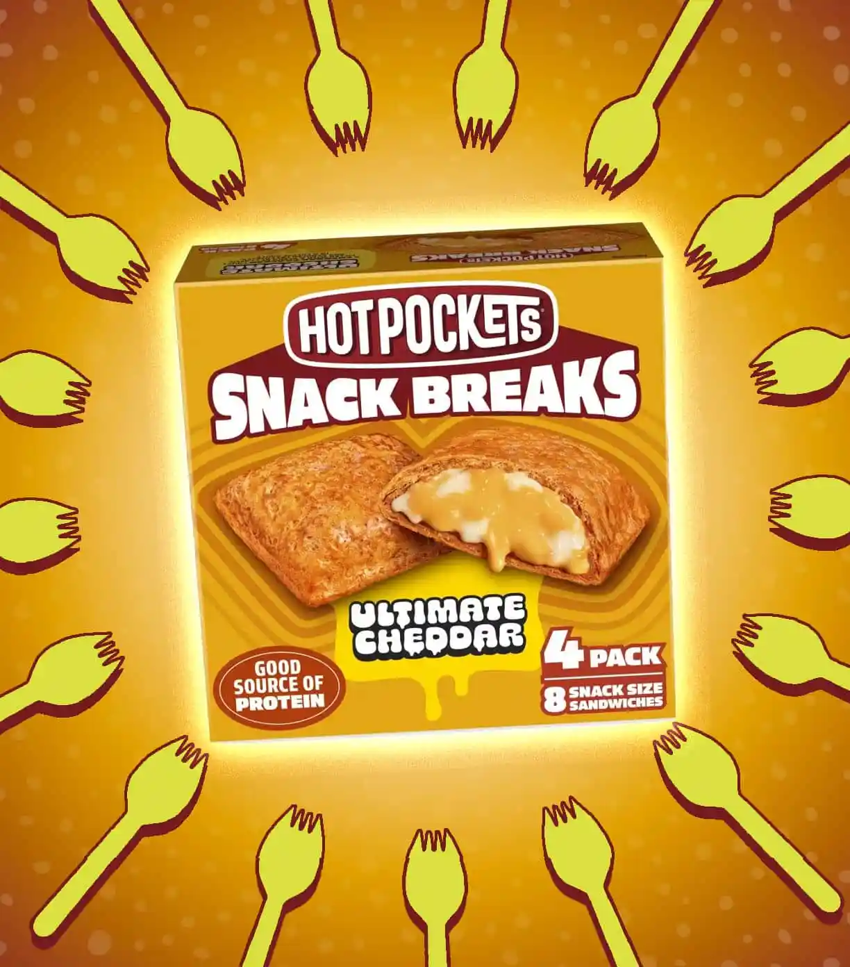 Hot Pockets Snack Breaks Ultimate Cheddar