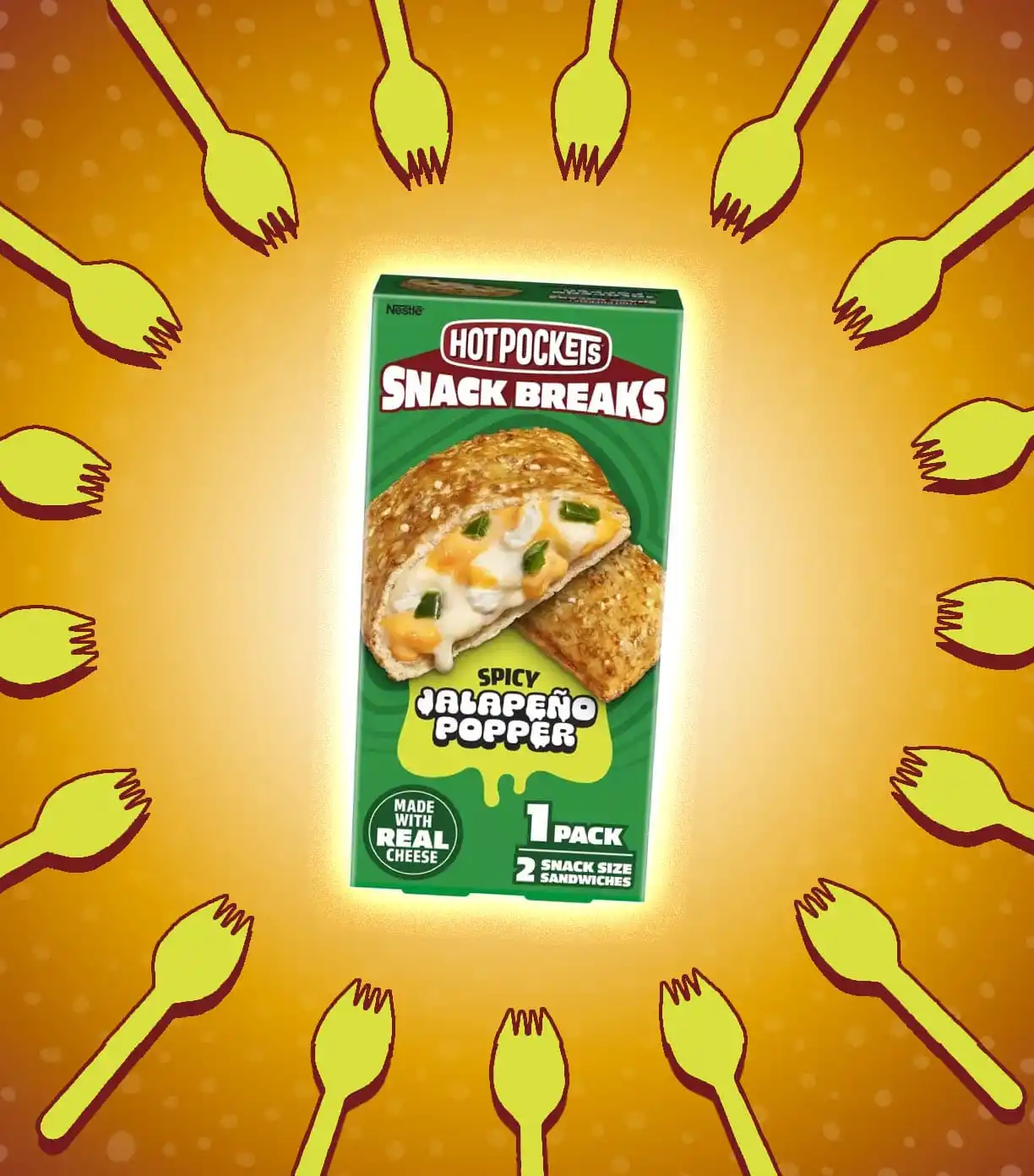 Hot Pockets Snack Breaks Spicy Jalapeño Popper