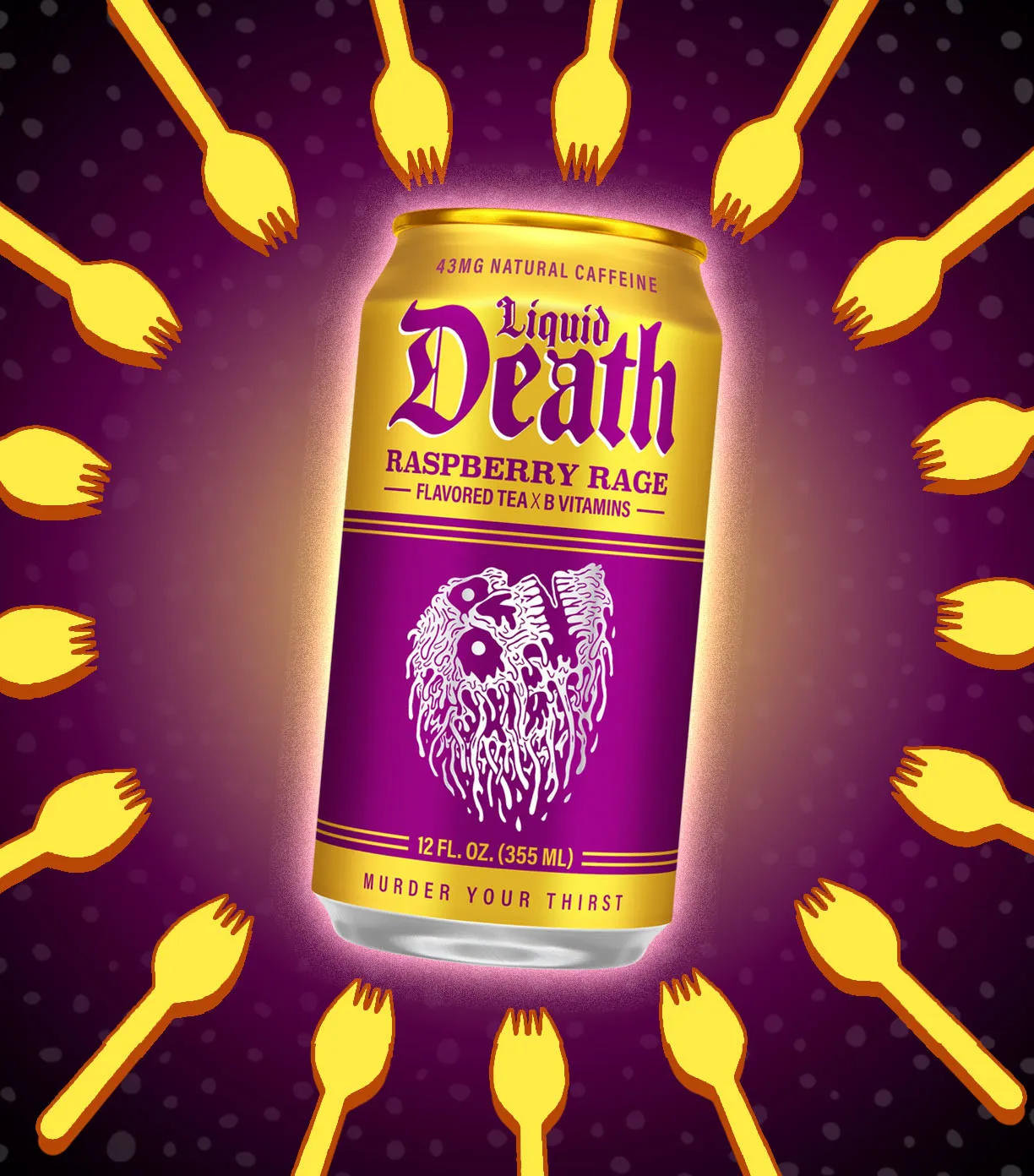 Liquid Death Raspberry Rage Iced Tea