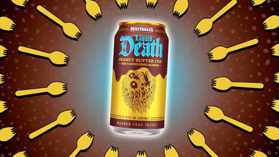 Liquid Death Feastables Peanut Butter Cup Sparkling Water