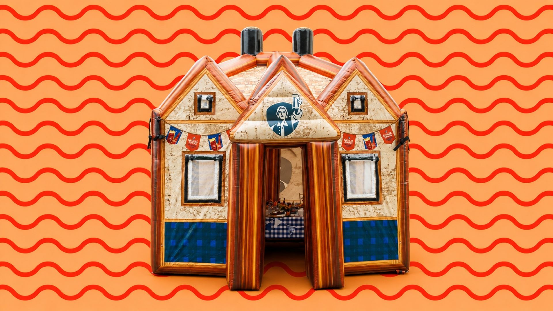 Sam Adams Unveils Inflatable Beer Hall for Your Yard