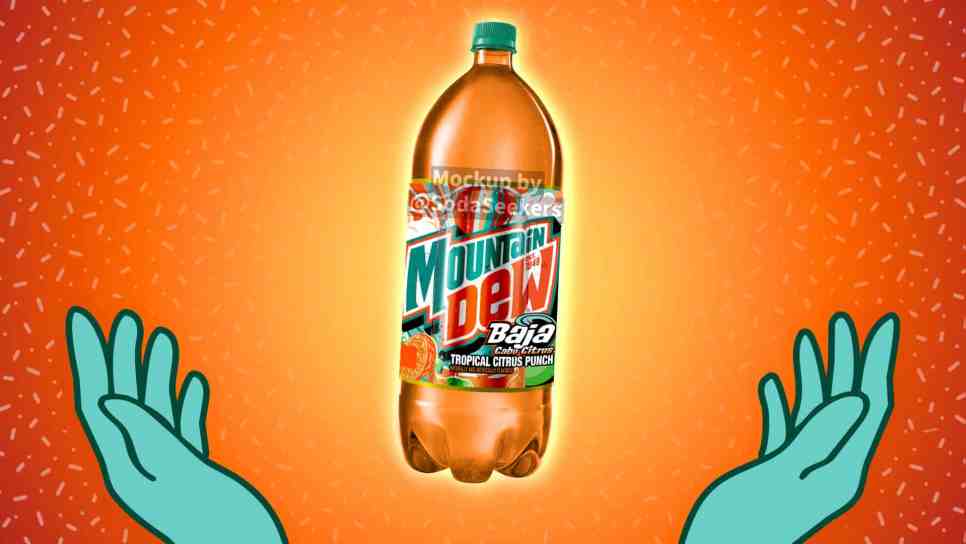 Mountain Dew Baja Cabo Citrus 2-Liter Mockup by @SodaSeekers