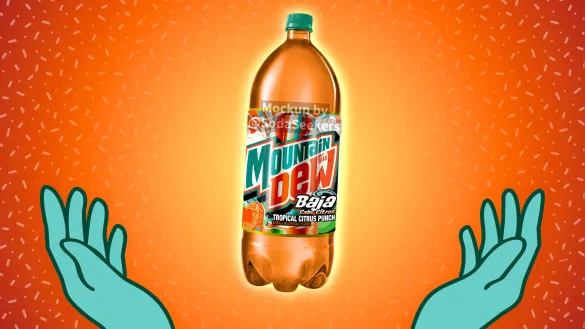 Mountain Dew Baja Cabo Citrus 2-Liter Mockup by @SodaSeekers
