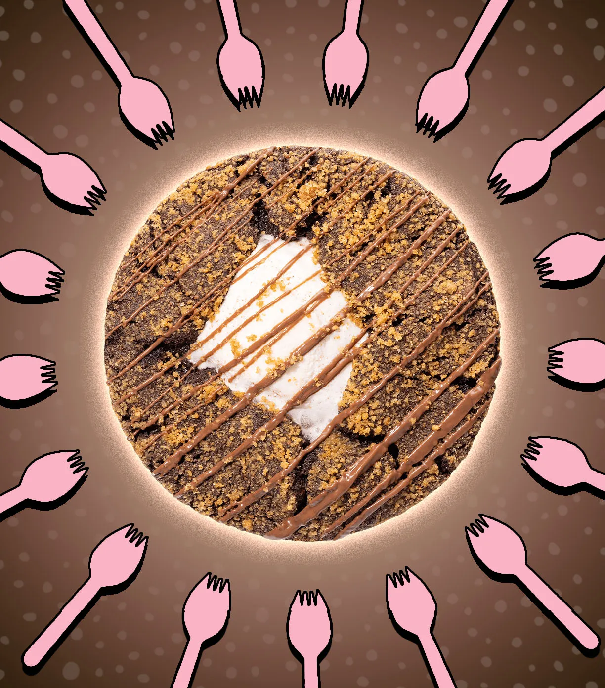 Midnight S'mores Crumbl Cookie