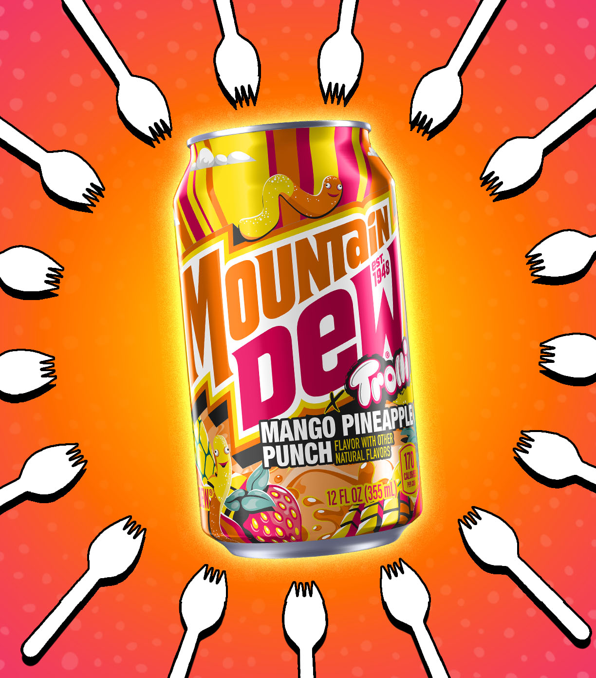 Mountain Dew Trolli Mango Pineapple Punch