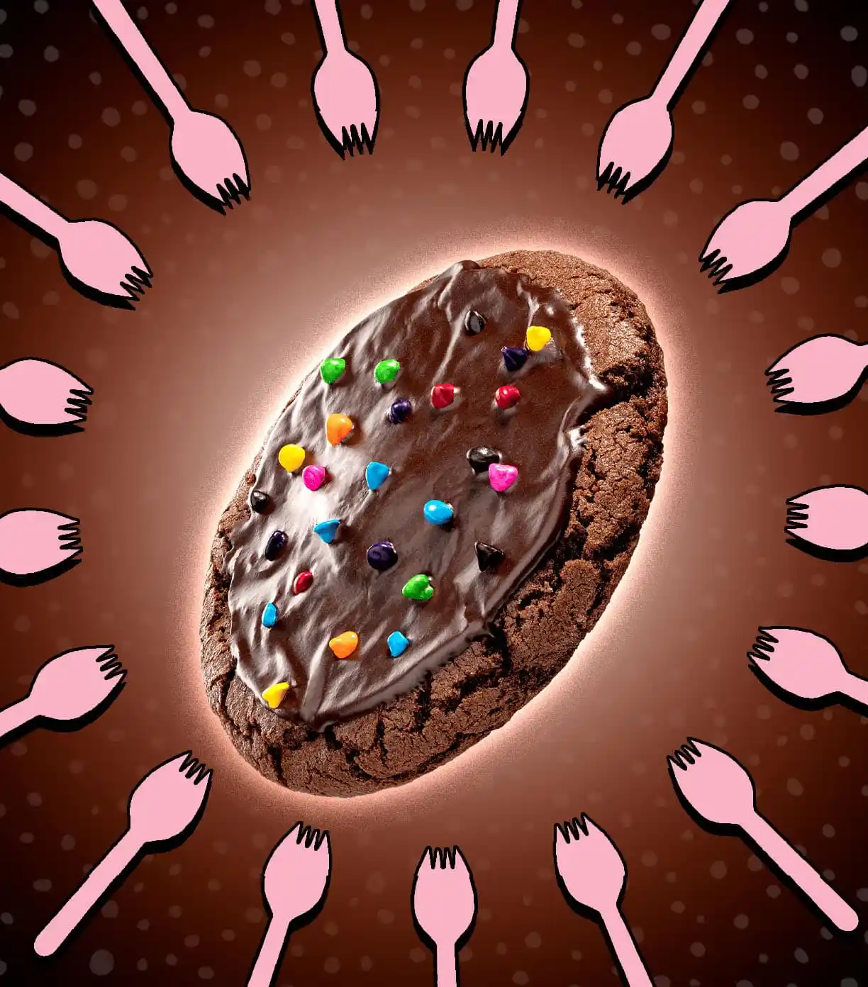 Cosmic Brownie Little Debbie Crumbl Cookie