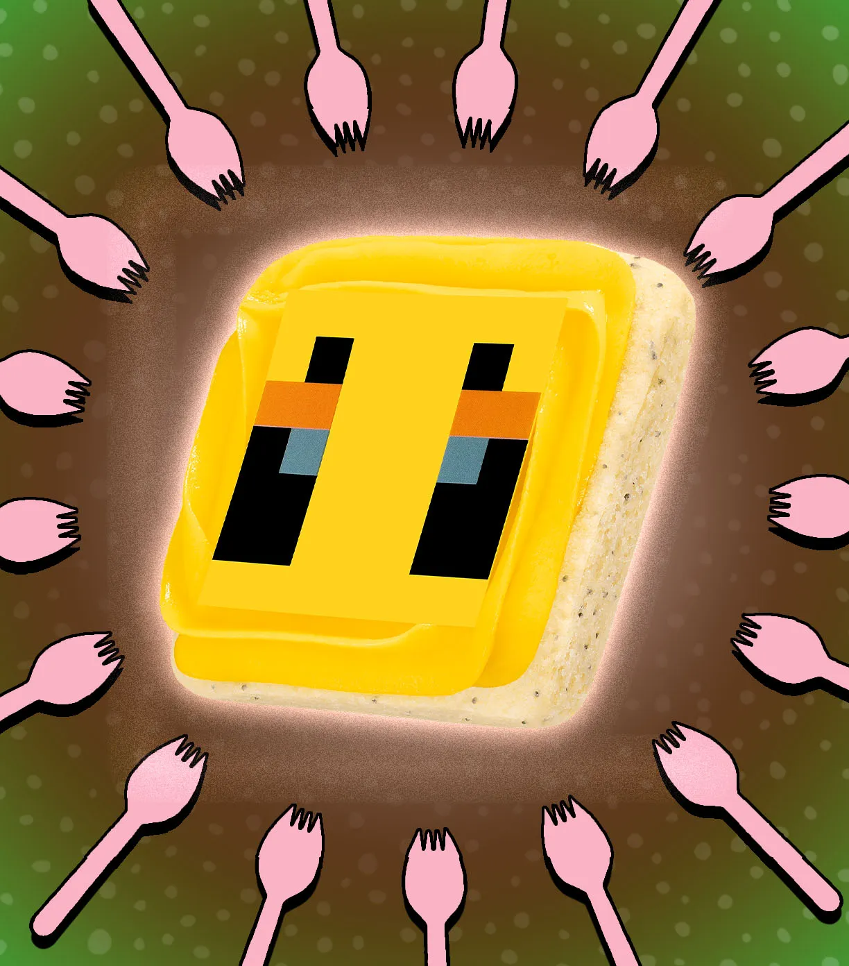 Bee Lemon Poppyseed Minecraft Crumbl Cookie
