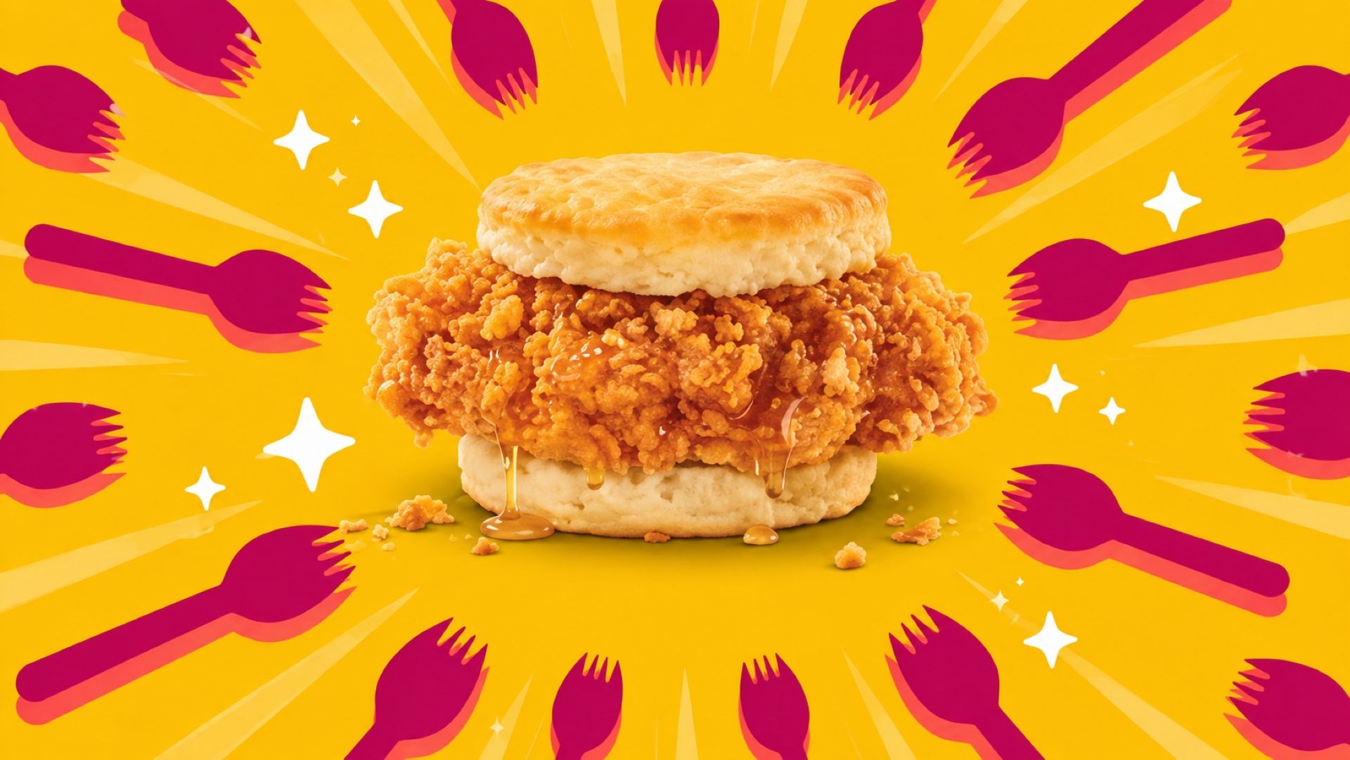 Popeyes Honey Chicken Biscuit