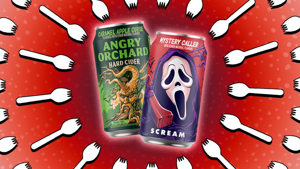 Angry Orchard Caramel Apple Curse and Mystery Caller Hard Cider