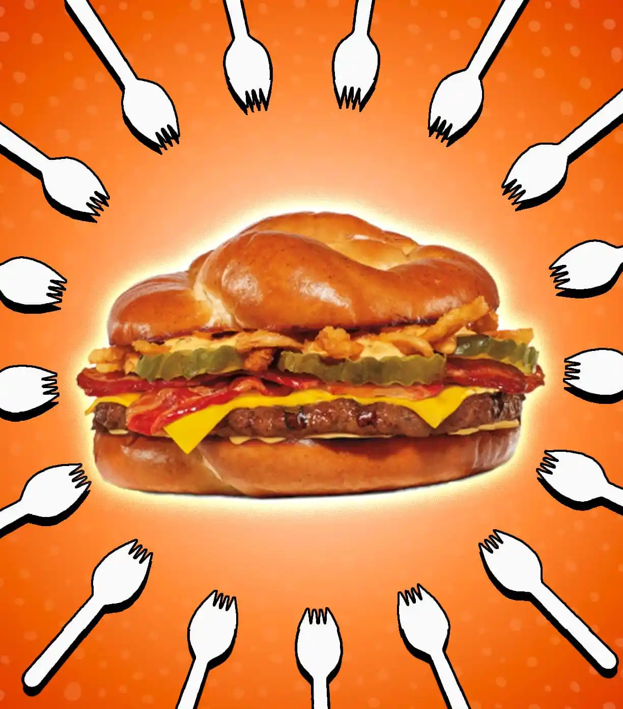 Burger King's Game Day Pretzel Burger