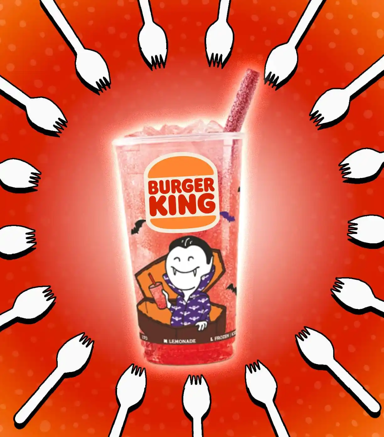 Burger King's Vampire's Bite Strawberry and Sprite
