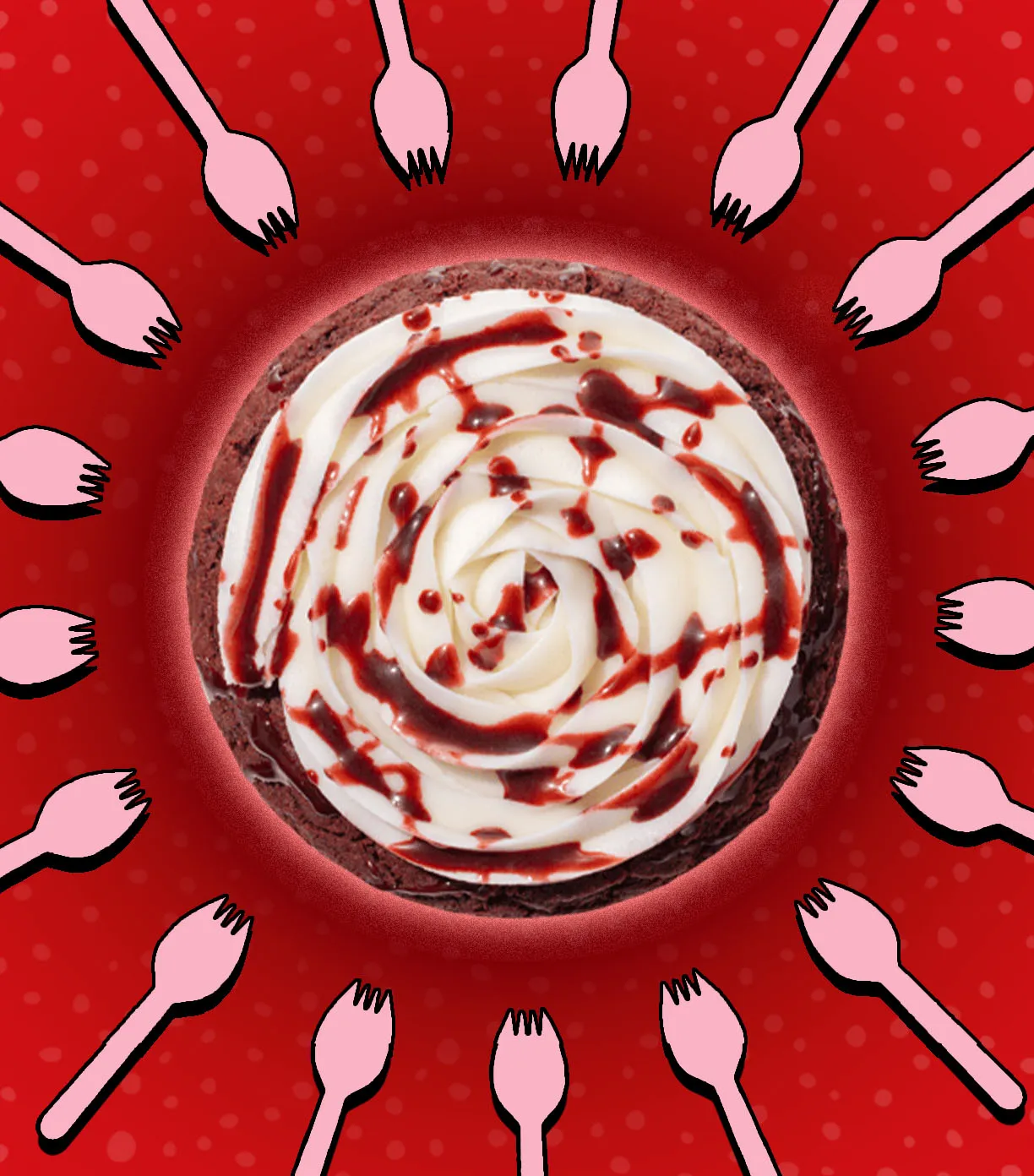 Crumbl Halloween Red Velvet Cookie