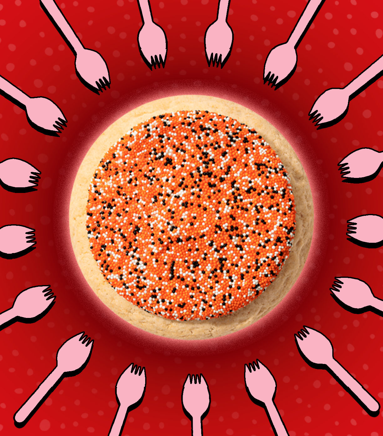 Crumbl Halloween Sprinkle Cake Cookie
