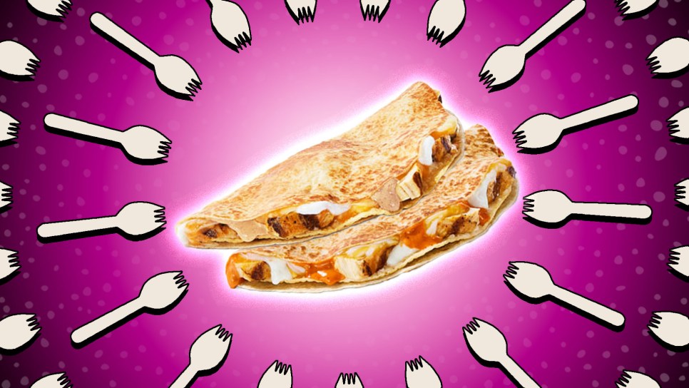 Taco Bell Classic and Sriracha Chicken Crunchadillas