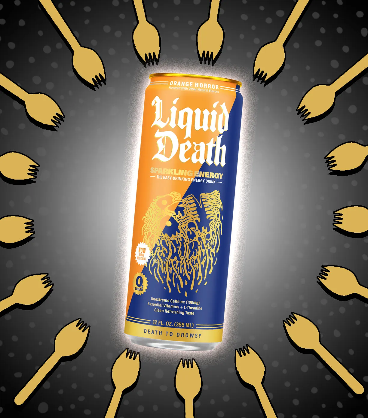 Liquid Death Orange Horror Sparkling Energy
